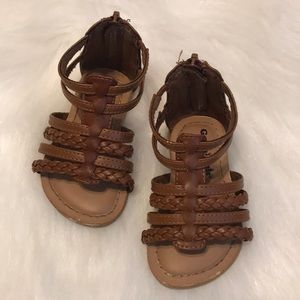 Toddler Girl Brown Sandals